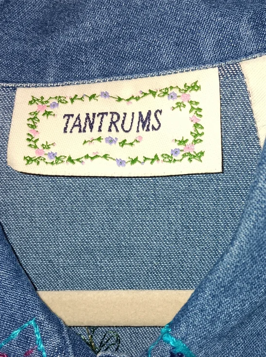 Tantrums Embroidered Denim Jacket XL Western - Picture 3 of 6